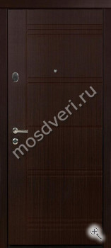 Металлическая дверь со скрытыми петлями коричневого цвета - купить от производителя Мосдвери Металлическая дверь со скрытыми петлями коричневого цвета