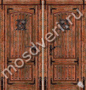 Входная элитная дверь с массивом дуба и чеканкой - купить от производителя Мосдвери Входная элитная дверь с массивом дуба и чеканкой